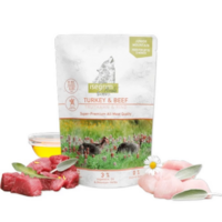 ISEGRIM dog Junior Isegrim Roots, Turkey & Beef 410 g kapsička